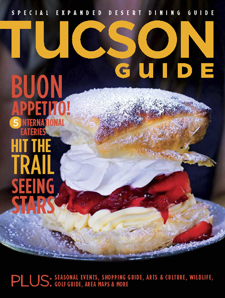 Food photography by Jackie Alpers on the cover of Tucson Guide Magazine