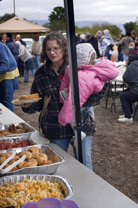Award winning photography by Jackie Alpers of an outdoor food kitchen photographed for the U.S. White House.