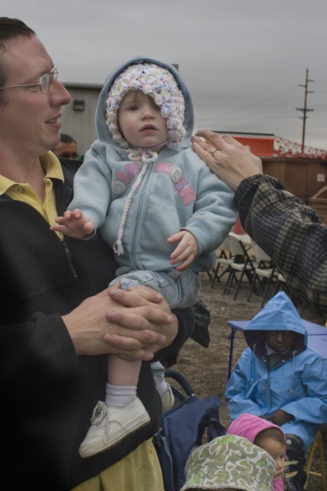 Award winning photography by Jackie Alpers of an outdoor food kitchen photographed for the U.S. White House.