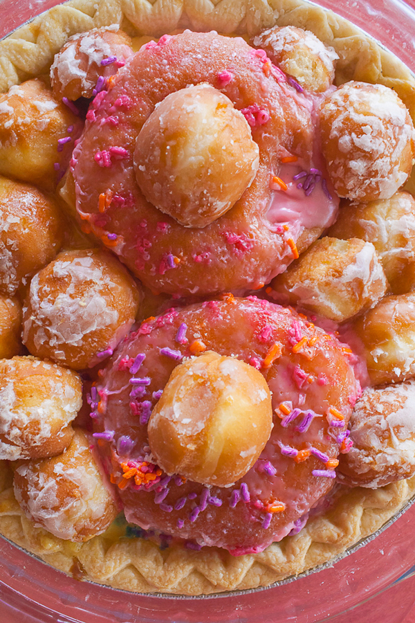 Donut Custard Cream Pie click photo for recipe