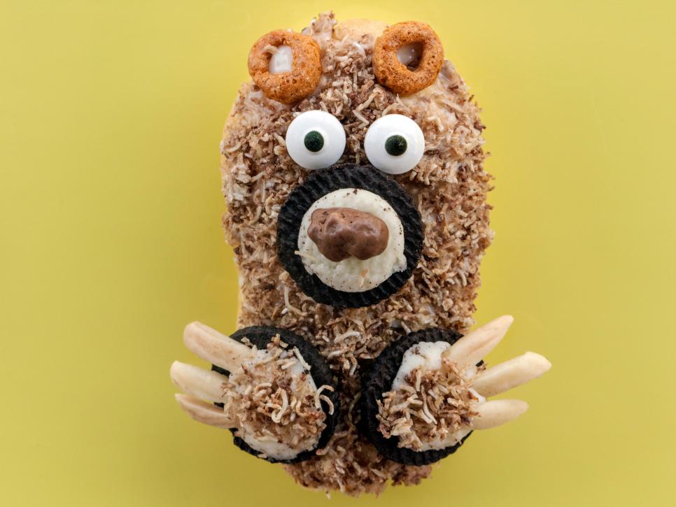 scary eclair bear by Jackie Alpers for The Food Network