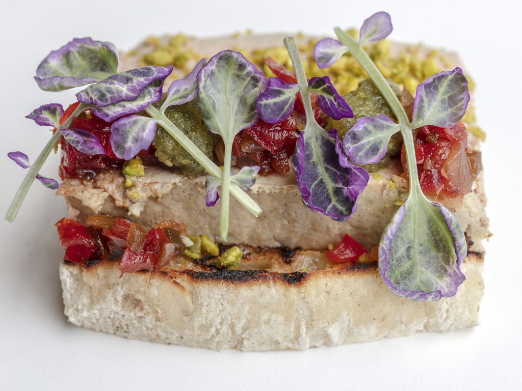 Chicken liver pate bite - food photography award Jackie Alpers