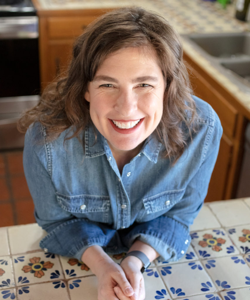 Portrait of food photographer Jackie Alpers in her Tucson, Arizona kitchen